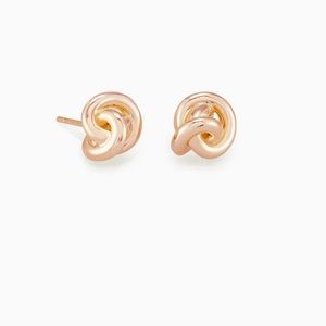 Presleigh Love Knot Earrings in Rose Gold
